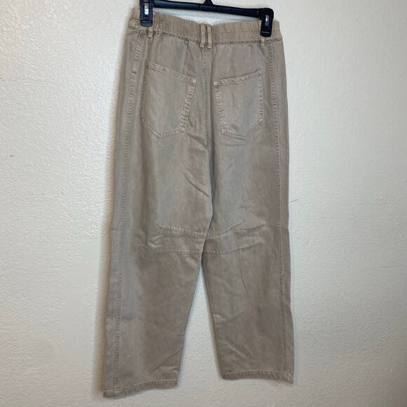 YFB Young Fabulous & Broke Womens Lyocell Cotton Cropped Barrel Pants Size Small - Picture 4 of 9